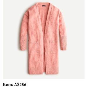 NWT JCrew Long Open-Front Cardigan Sweater